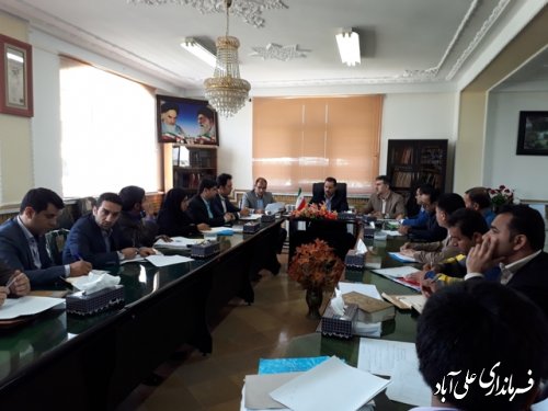 دوازدهیمن جلسه کمیته فنی اشتغال شهرستان علی آباد کتول برگزارشد