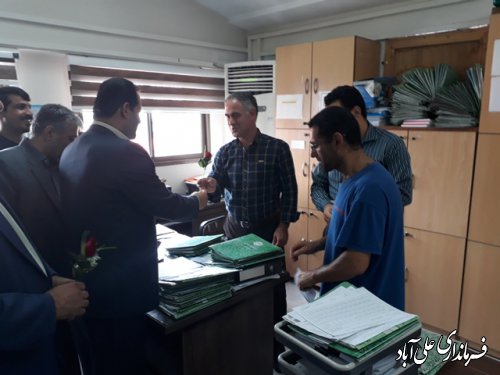 بازدید فرماندار از اداره تامین اجتماعی علی آباد کتول