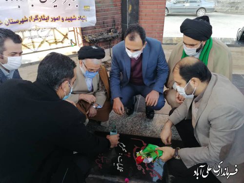 تجدبد مبثاق با شهدا  و نواخته شدن زنگ انقلاب در علی آباد کتول