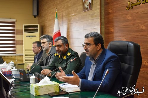جلسه ستاد هماهنگی اردوهای راهیان نورشهرستان به ریاست فرماندار علی آبادکتول برگزار شد