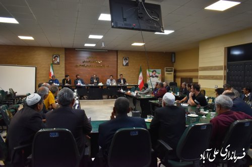 جلسه با نانوایان بخش مرکزی شهرستان علی آباد کتول برگزار شد