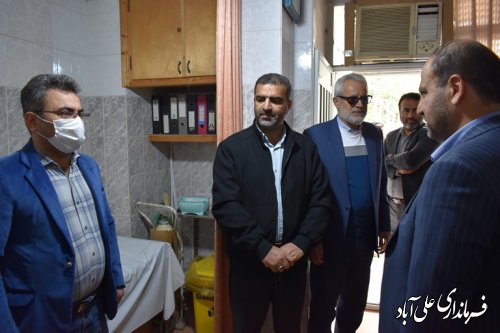 بازدید سرزده فرماندار از شبکه بهداشت و درمان شهرستان 